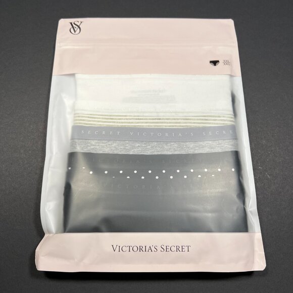 Victoria Secret XXL 2XL Brief Panties High Waist Leg Cotton Gift Set - Lot of 5 - Picture 1 of 9